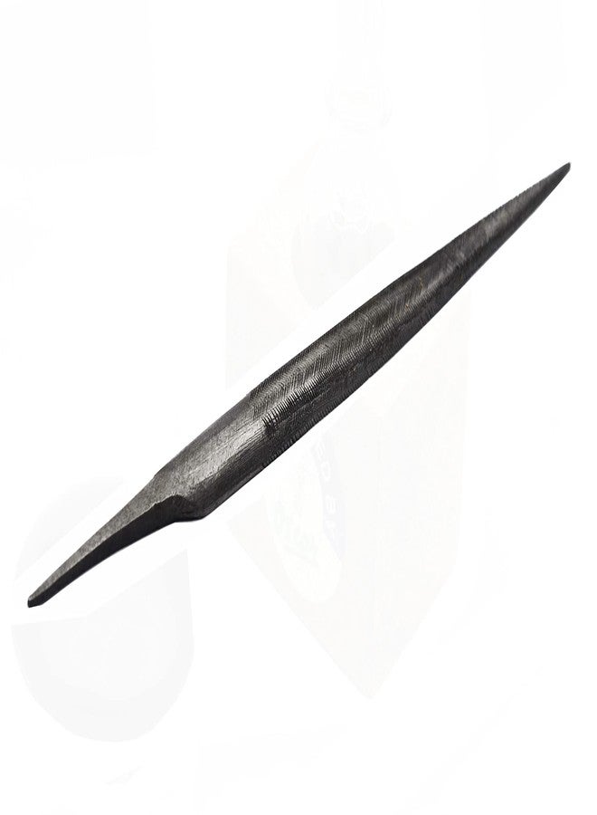 SWISSO مبرد خشبي نصف دائري من سويسو مقاس 8 بوصات بمقبض خشبي، عبوة من قطعة واحدة - Image 2